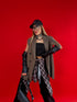 OVERSIZE jacket "SECURITY" - choco